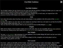 Tablet Screenshot of everwebcodebox.com